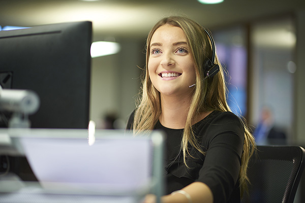 Image of a receptionist